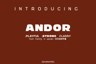 Andor Family: A Font That Elevates Your Brand