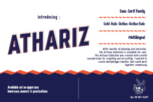 Athariz: A Font That Elevates Handmade Creations