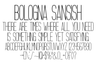 Bologna Sansish Font for Editorial Design