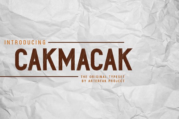 Cakmacak Font: Modern Sans Serif for Creative Projects