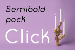 Click SemiBold Pack: A Font for Thoughtful Design