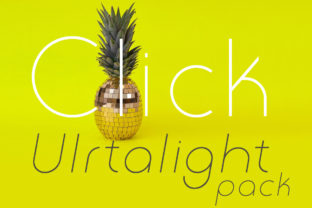 Click Ultralight Pack: A Lightweight Font for Creative Work