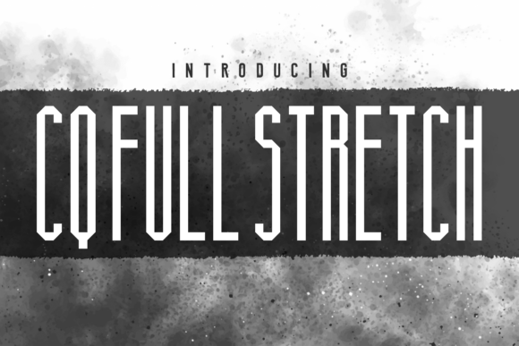 CQ Full Stretch: A Font for Thoughtful Design