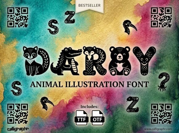 Darby Font: A Hand-Carved Typeface for Crafters and Creators