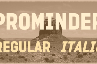 Prominder: A Versatile Typeface for Marketers and Creators