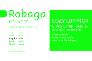 Robaga Rounded Regular: A Modern Sans Serif for Editorial Design