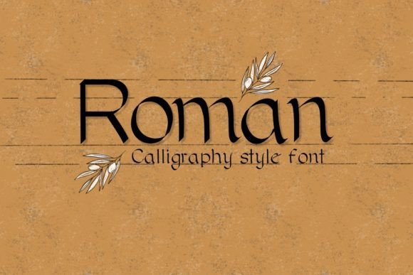 Roman Classic: A Timeless Typeface for Craft Creations