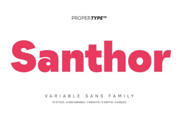 Santhor: A Modern Sans Serif Font for Real-World Branding