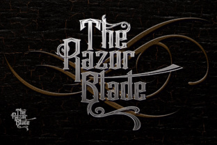 The Razor Blade Font