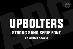 Upbolters Font: A Modern Typeface for Editorial Design