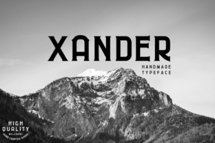 Xander: A Crafty Sans Serif Font